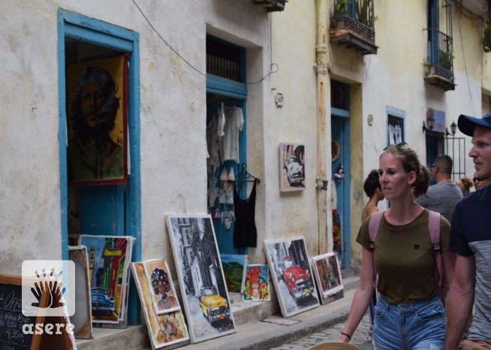 Turistas en La Habana Vieja