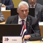 Cubanos en el exilio protestan por la presencia de Díaz-Canel en Bruselas