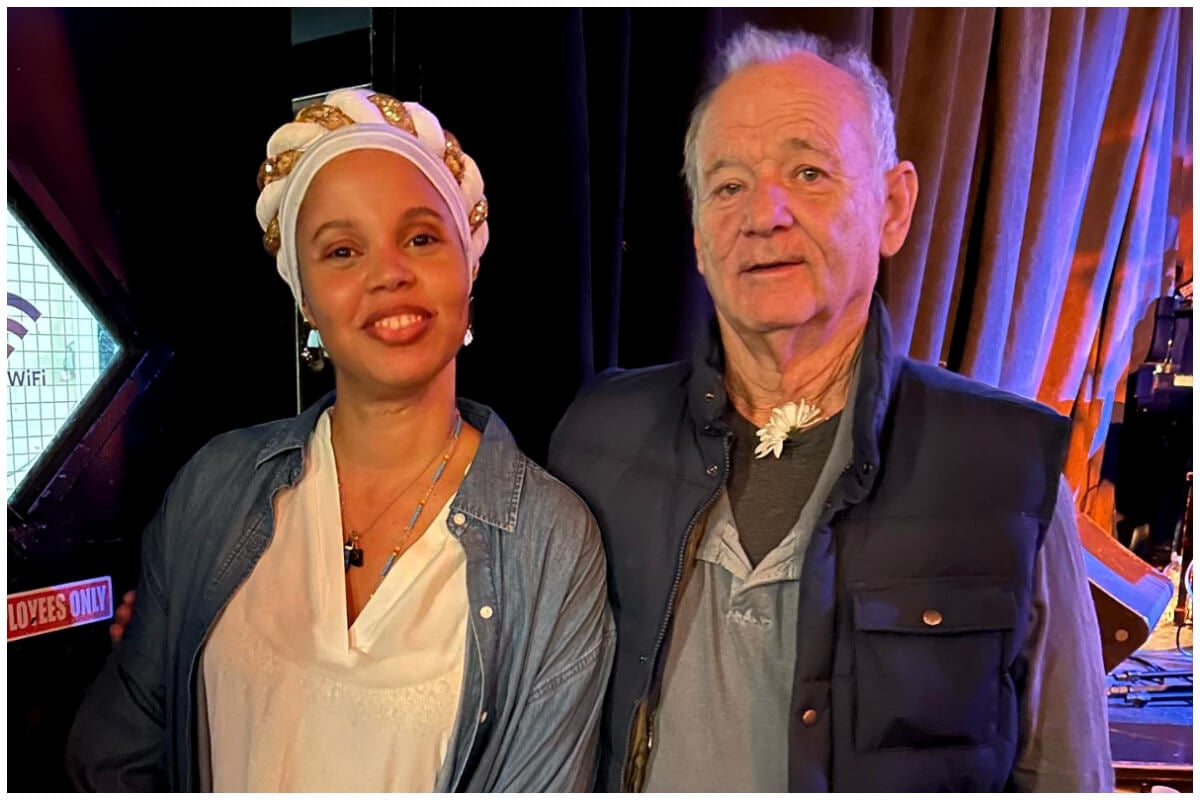 Cantante cubana Melvis con Bill Murray. (Captura de pantalla © Melvissanta- Instagram)