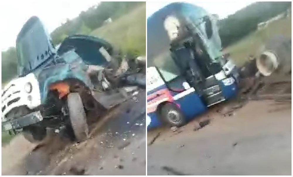 Accidente entre ómnibus y camión deja dos muertos y varios heridos en Mayabeque. (Captura de pantalla © Jose Luis Rodriguez Barrueta-Facebook)