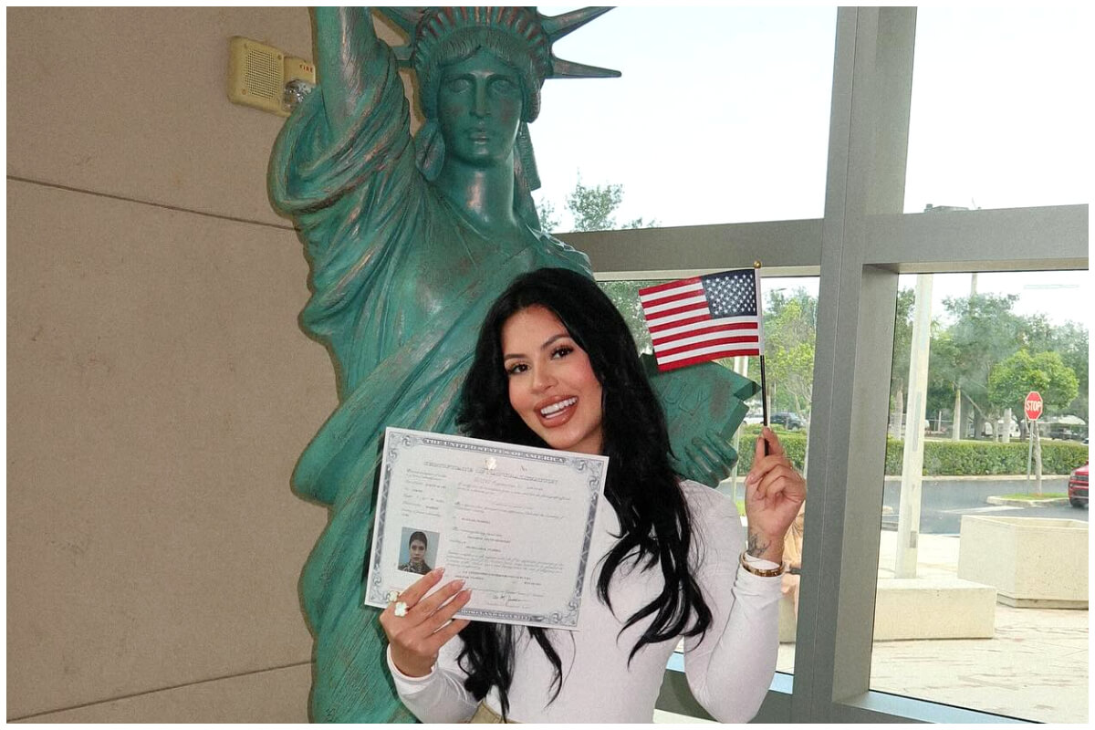 La Dura ya es ciudadana americana. (Captura de pantalla © Diliamnejacob- Instagram)