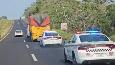 Parte del grupo de migrantes fue encontrado en un camión abandonado. (Captura de pantalla © INAMI Mx-YouTube)