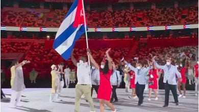 Delegación cubana en las olimpiadas de Tokio 2020. (Captura de pantalla © Olympics- YouTube)