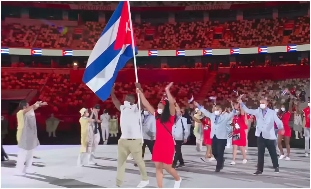 Delegación cubana en las olimpiadas de Tokio 2020. (Captura de pantalla © Olympics- YouTube)