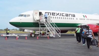 Imagen ilustrativa de un avión de la aerolínea Mexicana de Aviación. (Captura de pantalla © Lasky Garcés-YouTube)