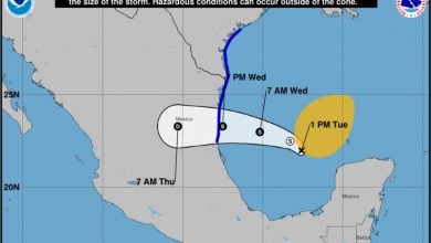 Potencial ciclón tropical en el Golfo de México