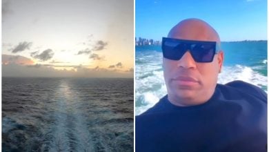 Alexander Delgado reflexiona en el mar. (Captura de pantalla © Fox Mooder Mundo de Ambientes- YouTube/ Alxander Delgado- Instagram)