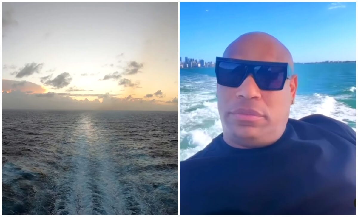 Alexander Delgado reflexiona en el mar. (Captura de pantalla © Fox Mooder Mundo de Ambientes- YouTube/ Alxander Delgado- Instagram)