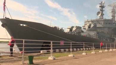 Imagen ilustrativa del buque de entranamiento Smolnyy. (Captura de pantalla © Регион 29-YouTube)