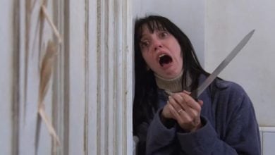 Duvall como Wendy Torrance, uno de los papeles más emblemáticos de la actriz. (Captura de pantalla © Warner Bros. Entertainment-YouTube)