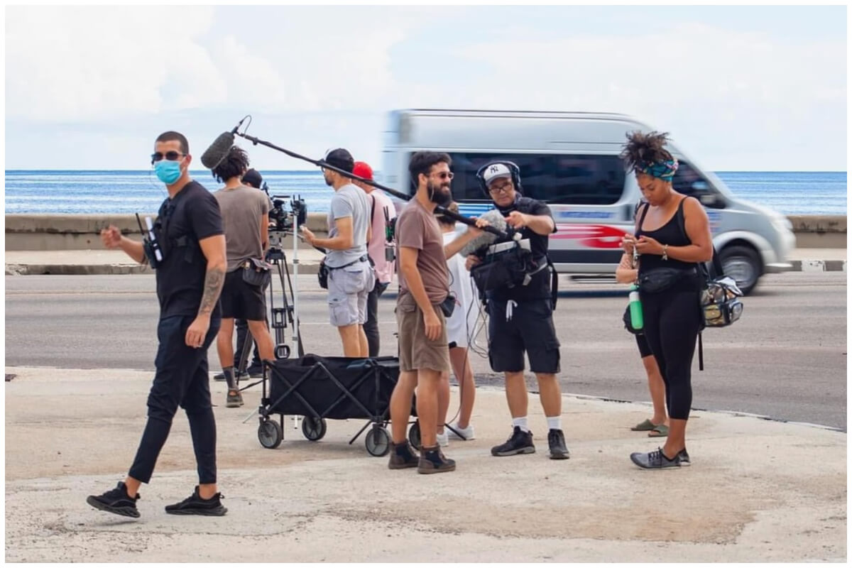 Filmación de una película cubana nueva en La Habana. (Foto © Cubaactores- Instagram)