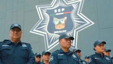 Imagen ilustrativa de oficiales en Hidalgo. (Captura de pantalla © Gobierno Hidalgo-YouTube)