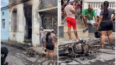 Incendio en Camagüey por explosión de motorina. (Captura de pantalla © constantinhenry-Instagram)
