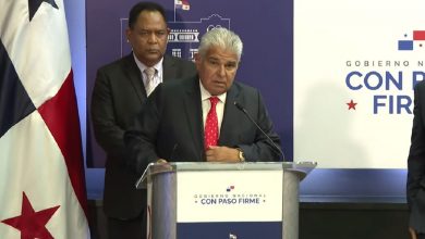 Presidente de Panamá durante su discurso. (Captura de pantalla © Telemetro Reporta-YouTube)