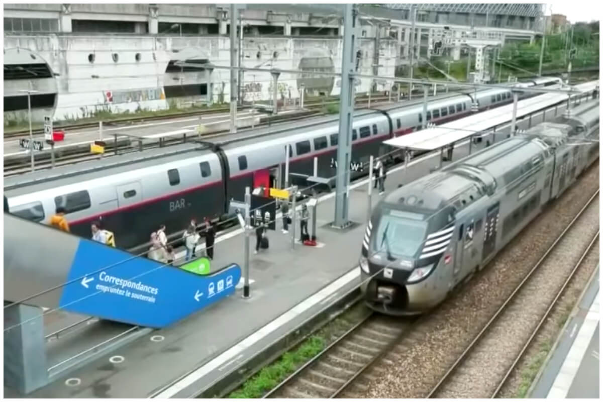 SNCF, la compañía francesa de trenes confirmó que incomunicaron a París. (Captura de pantalla © TF1 Info- YouTube)