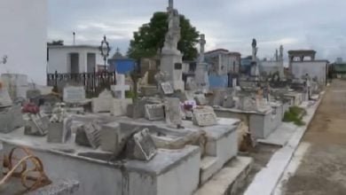 Imagen ilustrativa del cementerio de Sancti Spíritus. (Captura de pantalla © Centrovisión-YouTube)