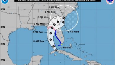 Los expertos señalaron que la depresión continuará su camino hacia Florida.