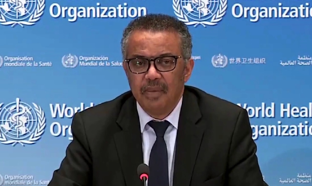 Director de la OMS, Adhanom Tedros Ghebreyesus. (Captura de pantalla © China Daily-YouTube)