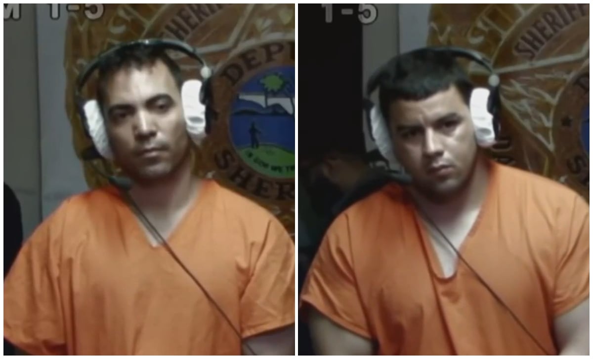 Hermanos cubanos compareciendo ante corte tras el incidente. (Captura de pantalla © Telemundo-51-web)