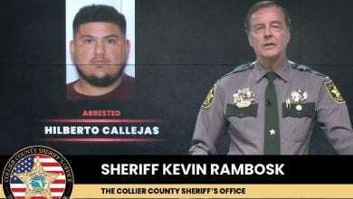 Identifican al hombre que le disparó a Manuel Milanés. (Captura de pantalla © Collier County Sheriff's Office-Facebook)