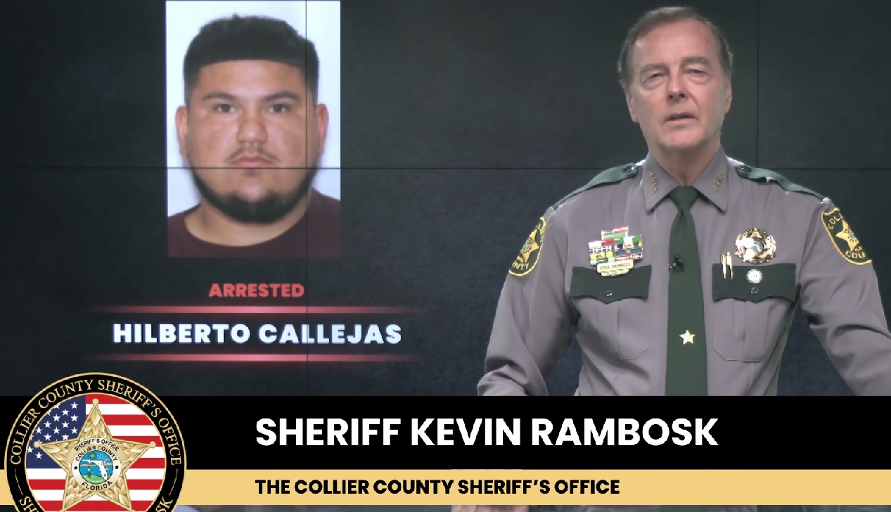 Identifican al hombre que le disparó a Manuel Milanés. (Captura de pantalla © Collier County Sheriff's Office-Facebook)