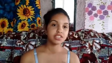 Imagen de la joven madre que realizó la denuncia. (Captura de pantalla © NoticiasCubanet Cuba-YouTube)