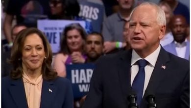 Kamala Harris y Tim Walz cnn youtube