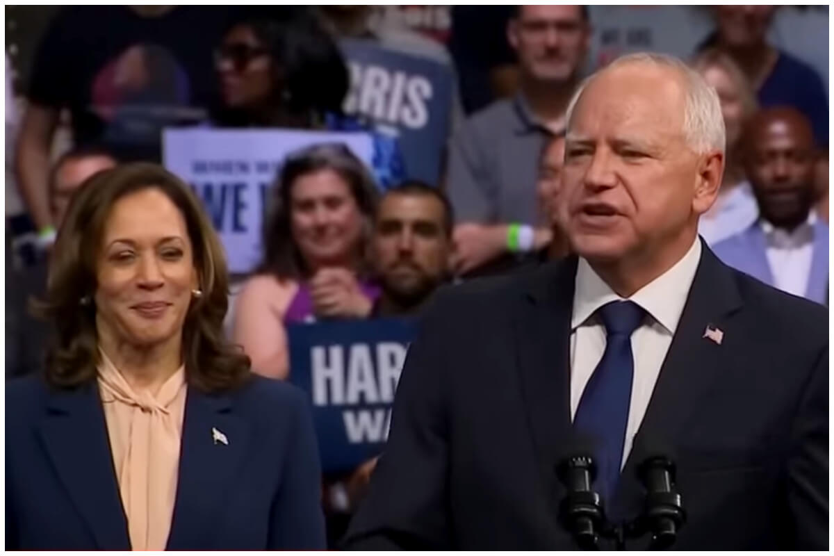 Kamala Harris y Tim Walz cnn youtube