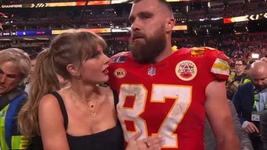 Cantante Taylor Swift y el jugador Travis Kelce. (Captura de pantalla © Swift Clips-YouTube)