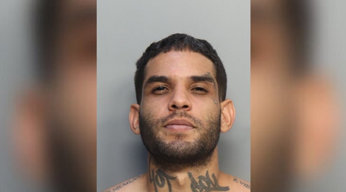 Cubano detenido por agresión en Hialeah. (Foto © Miami-Dade County Corrections and Rehabilitation)