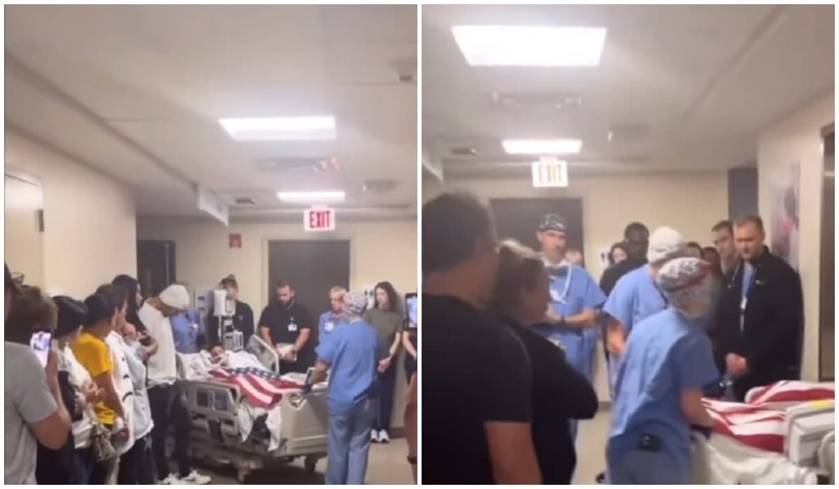 Los amigos y familiares del joven se despidieron de él en el hospital. (Captura de pantalla © somos.cubanos-Instagram)