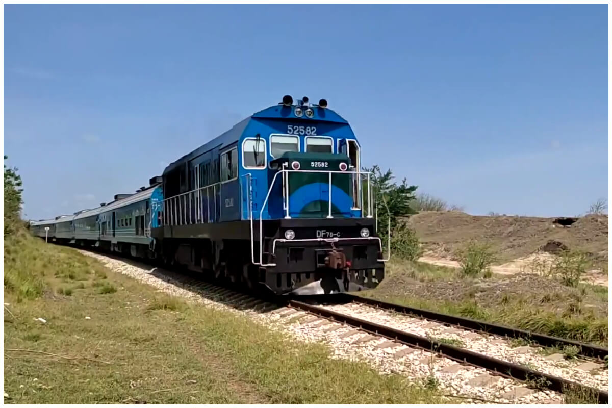 Imagen de un tren en la Isla. (Captura de pantalla © Trenes de Cuba-YouTube)