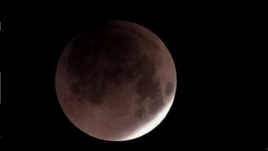 Imagen ilustrativa de un eclipse lunar. (Captura de pantalla © NASA-YouTube)