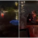 Inundaciones en Florida tras el paso de Helene (Captura de pantalla © un_martitodurako8_live_oficial-Instagram y Lba Noticias-Twitter)