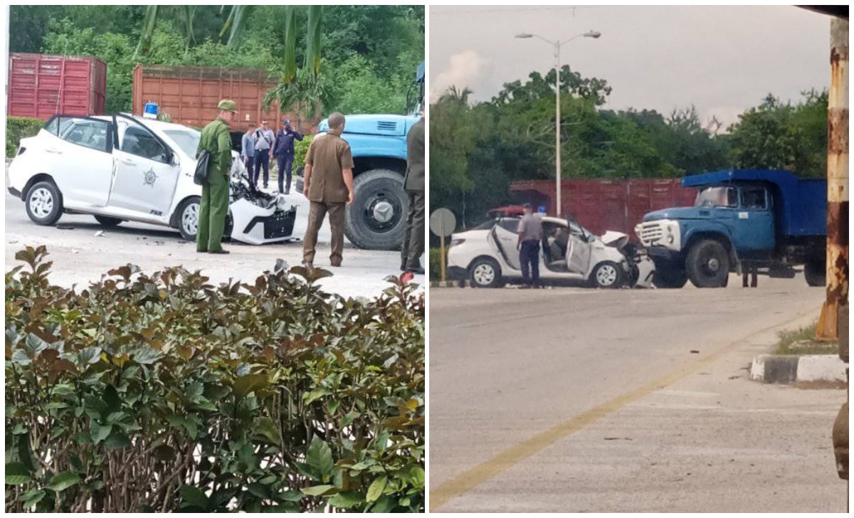 Imágenes del aparatoso accidente ocurrido en Holguín. (Foto © ACCIDENTES BUSES & CAMIONES por más experiencia y menos víctimas!-Facebook)