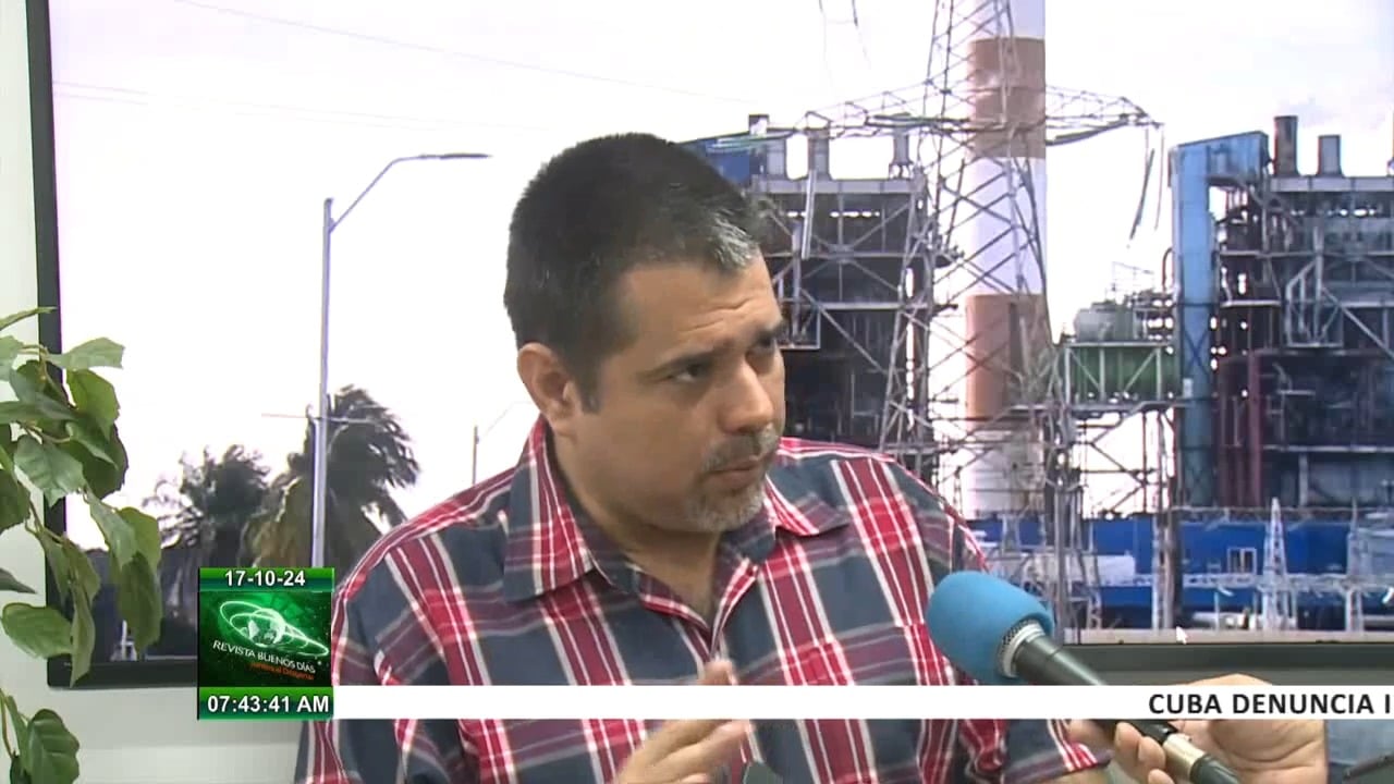 Lázaro Guerra Hernández, Director General de Electricidad del Ministerio de Energía y Minas. (Captura de pantalla © Canal Caribe-YouTube)