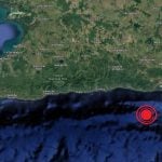 Lugar del epicentro del sismo. (Imagen © CENAIS-Cuba-Twitter)