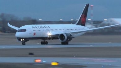 Avión de la aerolínea Air Canada. (Captura de pantalla © Alex Praglowski Aviation-YouTube)