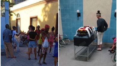 Imágenes del funeral del custodio asesinado en Santiago de Cuba. (Foto © Yosmany Mayeta Labrada-Facebook)