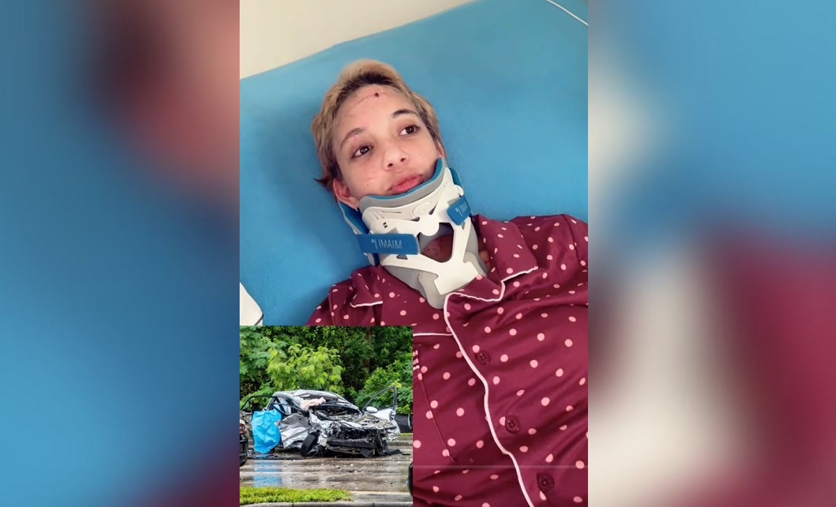 Cuban survives an accident but loses her partner and is left alone in the US