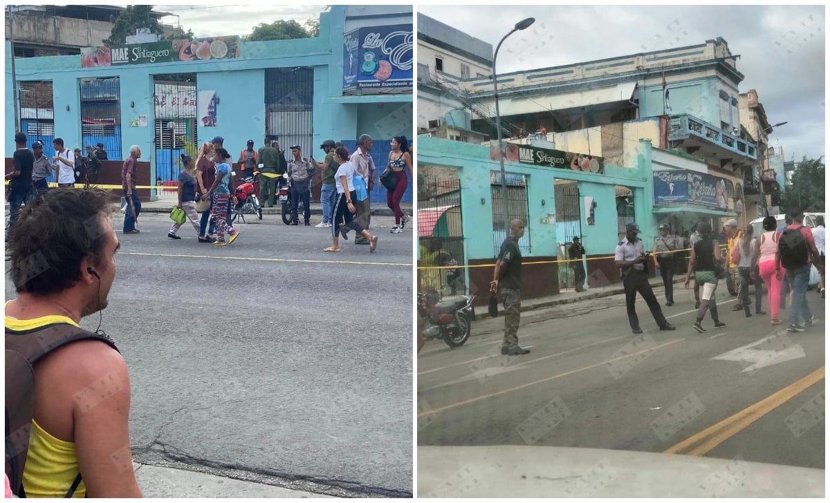 Operativo en mercado de Santiago de Cuba. (Foto © Yosmany Mayeta Labrada-Facebook)