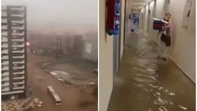 El sur de España sufrió fuertes lluvias en tan solo unas horas, con inundaciones importantes como resultado. (Captura de pantalla © Excelsior- YouTube)