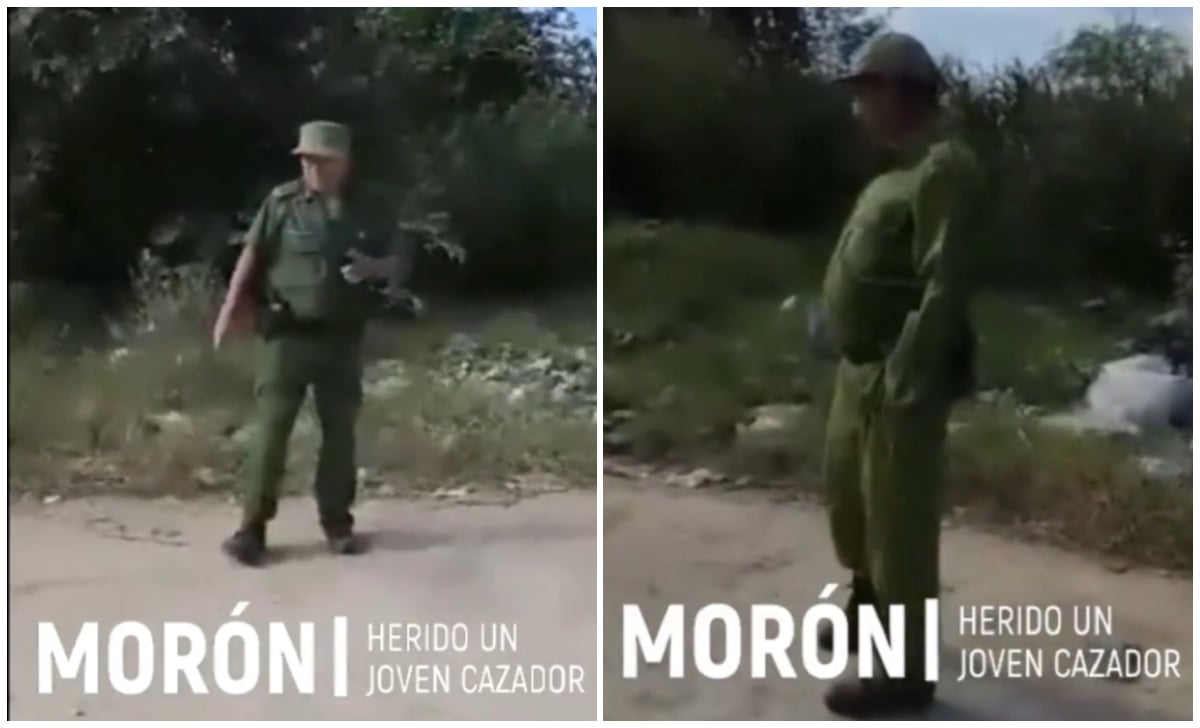 Oficiales de Flora y Fauna le disparan a un joven cazador en Morón. (Captura de pantalla © Periódico Cubano-Twitter)