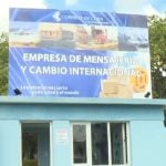 Oficina de la Empresa de Mensajería y Cambio Internacional. (Captura de pantalla © Canal Caribe-YouTube)