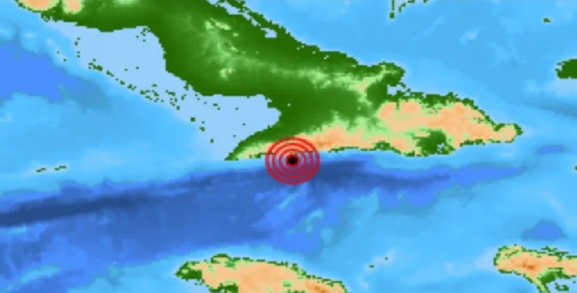 El sismo se percibió especialmente en las provincias de Guantánamo y Santiago de Cuba. (Imagen © CENAIS)