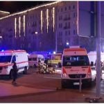 Ambulancias llegaron al lugar para atender a las decenas de heridos. (Captura de pantalla © Tagesschau- YouTube)