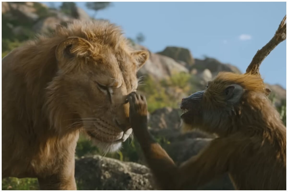 Mufasa cuenta la historia de la rivalidad entre los protagonistas de El Rey León. (Captura de pantalla © Disney Studios LA- YouTube)