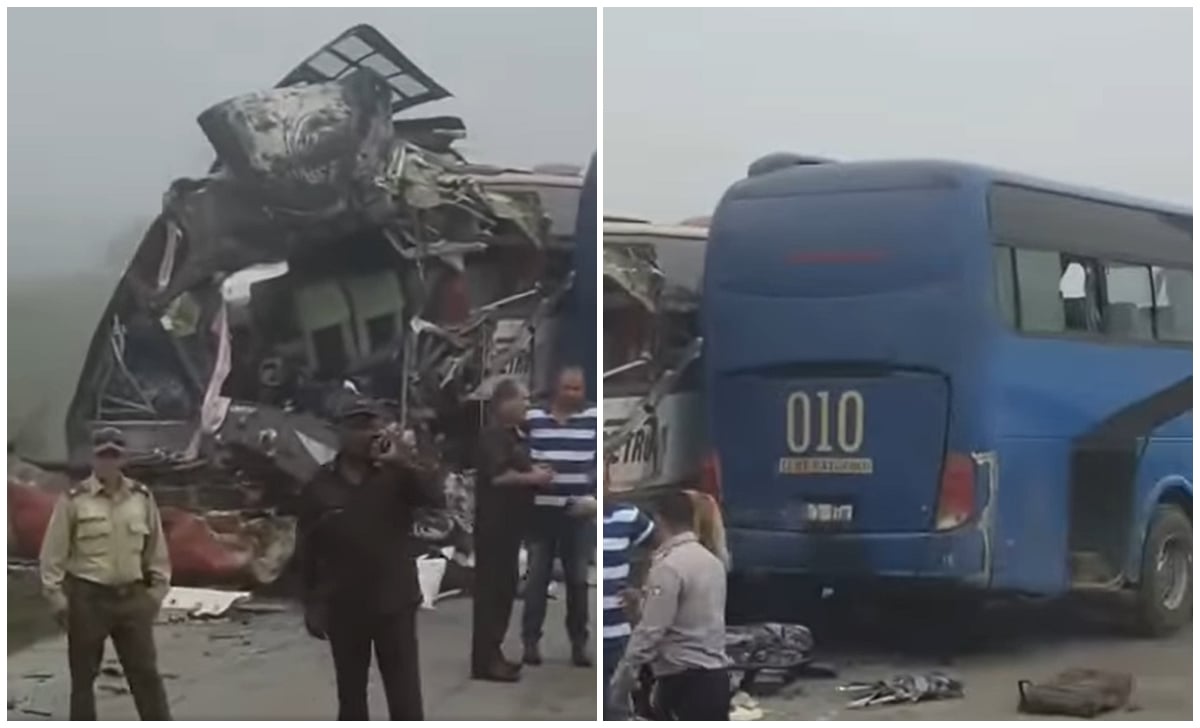 El accidente dejó decenas de lesionados. (Captura de pantalla © Sousa Frank-Facebook)