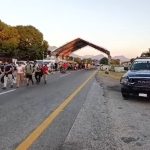 Imágenes de la caravana migrante que se dirige al norte de México. (Captura de pantalla © Diario Del Sur Oem-Facebook)