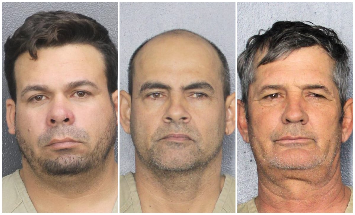 Cubanos detenidos por tráfico de personas en Coral Gables. (Foto © Broward County Police Department)